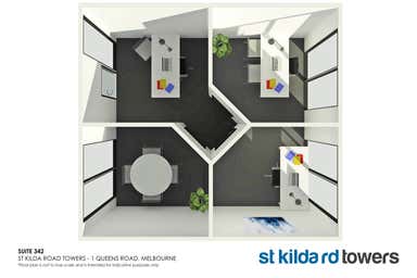 St Kilda Rd Towers, Suite 342, 1 Queens Road Melbourne VIC 3004 - Floor Plan 1