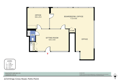 9.07/2/14 Kings Cross Road Potts Point NSW 2011 - Floor Plan 1