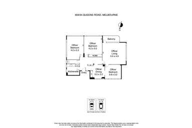 304/34 Queens Road Melbourne VIC 3004 - Floor Plan 1