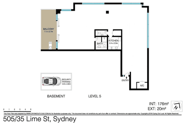 5.05, 35 Lime Street Sydney NSW 2000 - Floor Plan 1