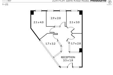109/434 St Kilda Road Melbourne VIC 3004 - Floor Plan 1