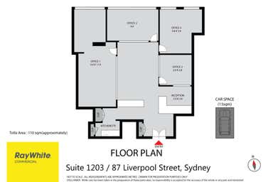 Suite 1203, 87 Liverpool Street Sydney NSW 2000 - Floor Plan 1