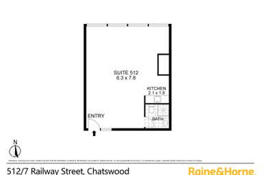 512/7 Railway Street Chatswood NSW 2067 - Floor Plan 1
