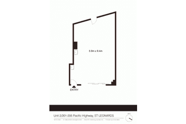Shop 2, 205 Pacific Highway St Leonards NSW 2065 - Floor Plan 1