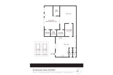 26 Tenterden Road Botany NSW 2019 - Floor Plan 1