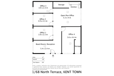 Unit 1, 68  North Terrace Kent Town SA 5067 - Floor Plan 1