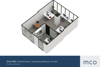 St Kilda Rd Towers, Suite 403, 1 Queens Road Melbourne VIC 3004 - Floor Plan 1