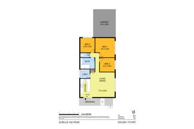 22 Bellevue Road Golden Square VIC 3555 - Floor Plan 1