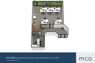 Exchange Tower, Suite 1501, 530 Little Collins Street Melbourne VIC 3000 - Floor Plan 1