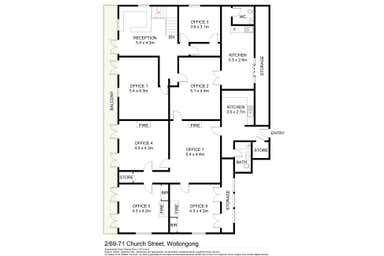 2/69 - 71 Church Street Wollongong NSW 2500 - Floor Plan 1