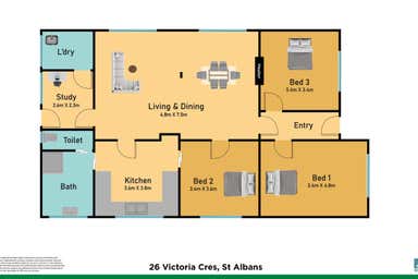 26 Victoria Cres St Albans VIC 3021 - Floor Plan 1