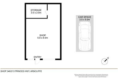 Shop 346/213 Princes Highway Arncliffe NSW 2205 - Floor Plan 1