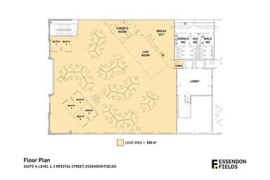 Suite 4, 3 Bristol Street Essendon Fields VIC 3041 - Floor Plan 1