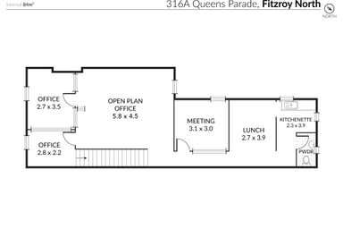 316A Queens Parade Fitzroy North VIC 3068 - Floor Plan 1