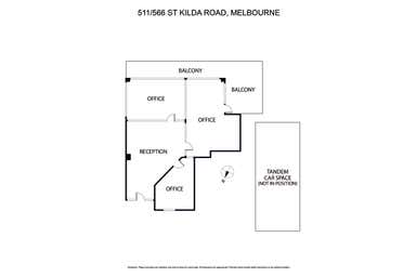 511/566 St Kilda Road Melbourne VIC 3004 - Floor Plan 1