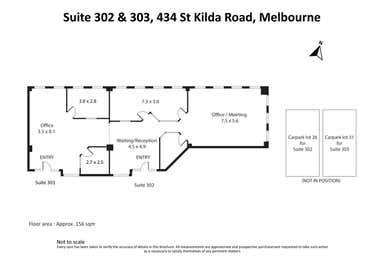 302&303, 434 St Kilda Road Melbourne VIC 3004 - Floor Plan 1