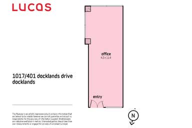 1017/401 Docklands Drive Docklands VIC 3008 - Floor Plan 1