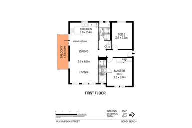 61 Simpson Street Bondi Beach NSW 2026 - Floor Plan 1