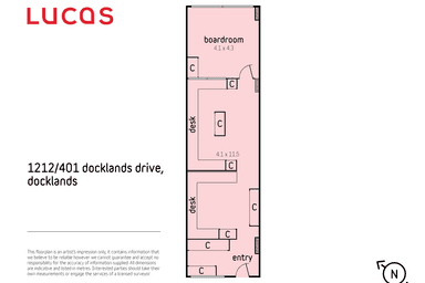 1212/401 Docklands Drive Docklands VIC 3008 - Floor Plan 1