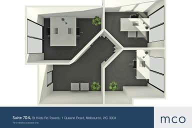 St Kilda Rd Towers, Suite 704, 1 Queens Road Melbourne VIC 3004 - Floor Plan 1