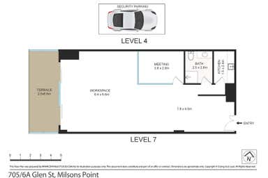 705/6A Glen Street Milsons Point NSW 2061 - Floor Plan 1