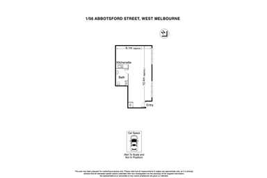 1/56 Abbotsford Street West Melbourne VIC 3003 - Floor Plan 1
