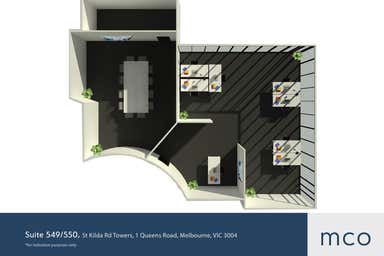 St Kilda Rd Towers, Suite 549/550, 1 Queens Road Melbourne VIC 3004 - Floor Plan 1