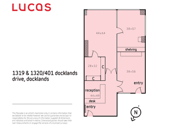 1319 & 1320, 401 Docklands Drive Docklands VIC 3008 - Floor Plan 1