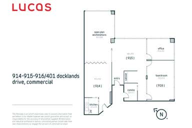 914/915/916, 401  Docklands Drive Docklands VIC 3008 - Floor Plan 1