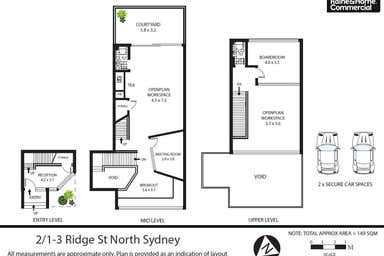 Unit 2, 1-3 Ridge Street North Sydney NSW 2060 - Floor Plan 1