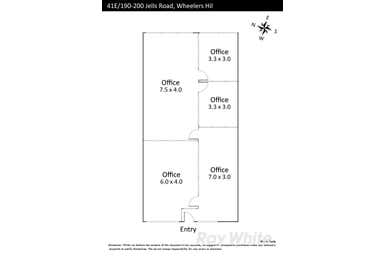 Unit 41E, 190 Jells Road Wheelers Hill VIC 3150 - Floor Plan 1