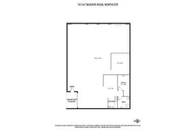 14/167 Beavers Road Northcote VIC 3070 - Floor Plan 1