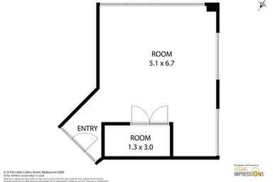 413/530 Little Collins Street Melbourne VIC 3000 - Floor Plan 1