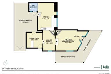 54 Fraser Street Clunes VIC 3370 - Floor Plan 1