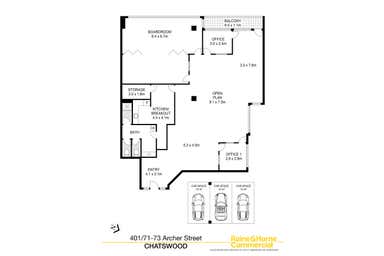 401/71-73 Archer Street Chatswood NSW 2067 - Floor Plan 1