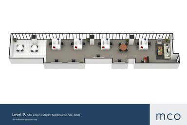 Level 9, 580 Collins Street Melbourne VIC 3000 - Floor Plan 1