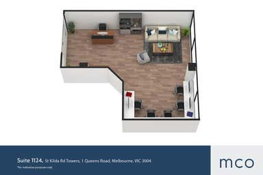 St Kilda Rd Towers, Suite 1124, 1 Queens Street Melbourne VIC 3004 - Floor Plan 1