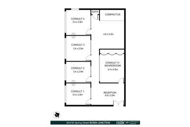 Suite 604/35 Spring Street Bondi Junction NSW 2022 - Floor Plan 1