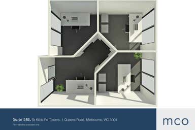 St Kilda Rd Towers, Suite 518, 1 Queens Road Melbourne VIC 3004 - Floor Plan 1