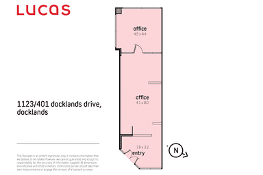 1123/401 Docklands Drive Docklands VIC 3008 - Floor Plan 1