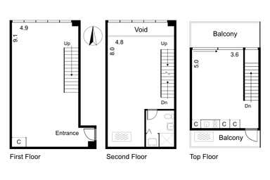 3/2 Yarra Street South Melbourne VIC 3205 - Floor Plan 1