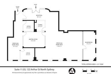 1102 & 1103, 122 Arthur Street North Sydney NSW 2060 - Floor Plan 1