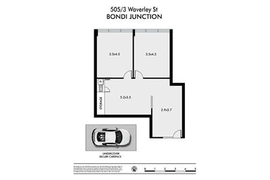 Park Place, 505/3 Waverley St Bondi Junction NSW 2022 - Floor Plan 1