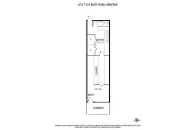 5/507-533 Bluff Road Hampton VIC 3188 - Floor Plan 1