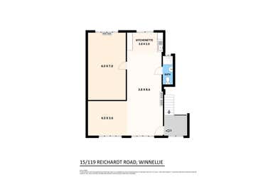 15/119 Reichardt Road Winnellie NT 0820 - Floor Plan 1