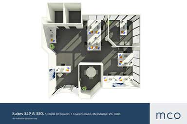 St Kilda Rd Towers, Suites 349 & 350, 1 Queens Road Melbourne VIC 3004 - Floor Plan 1