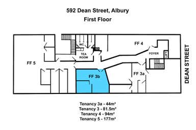 LVL 1, 3B, 592 Dean Street Albury NSW 2640 - Floor Plan 1