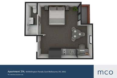 Apartment 214, 48 Wellington Parade East Melbourne VIC 3002 - Floor Plan 1