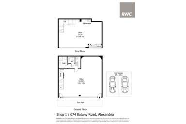 Shop 1, 674 Botany Road Alexandria NSW 2015 - Floor Plan 1