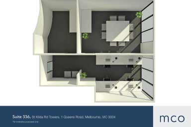 St Kilda Rd Towers, Suite 336, 1 Queens Road Melbourne VIC 3004 - Floor Plan 1